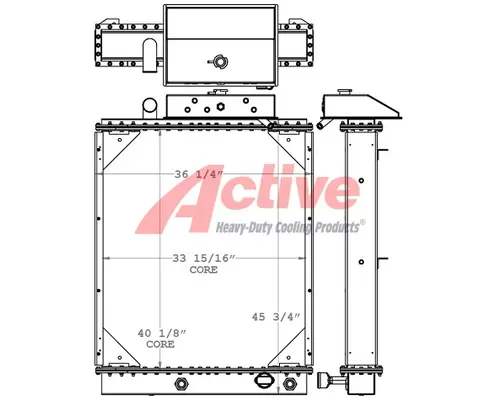 Radiator E-One Fire Truck Active Radiator