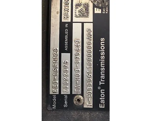 EATON/FULLER EE0-16F112C Transmission