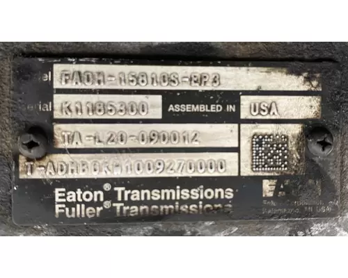 EATON/FULLER FAOM-15810S-EP3 Transmission