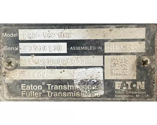 EATON/FULLER FR016210C Transmission