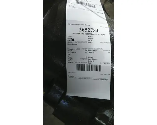 EATON-SPICER D40155R264 DIFFERENTIAL ASSEMBLY FRONT REAR