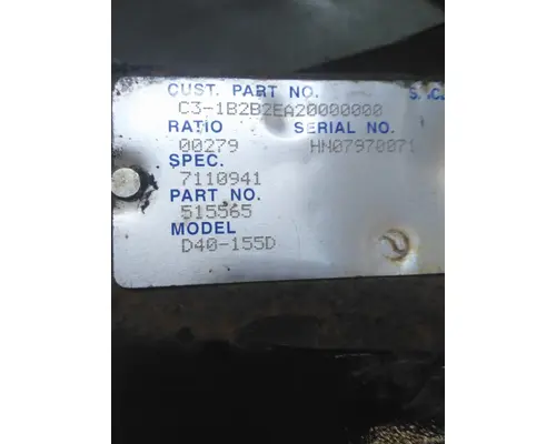 EATON-SPICER D40155R279 DIFFERENTIAL ASSEMBLY FRONT REAR