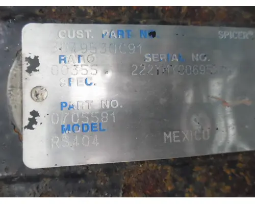 EATON-SPICER DS404R355 MATCHED SET REARS