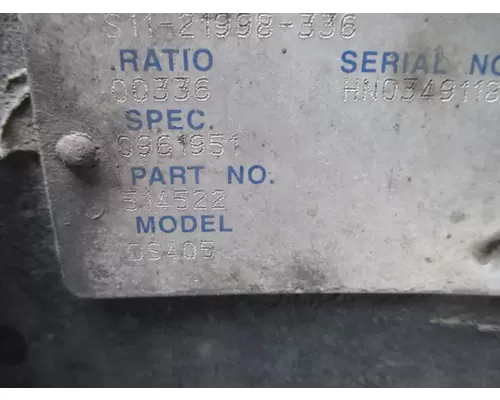 EATON-SPICER DS405R336 CUTOFF - SINGLE AXLE