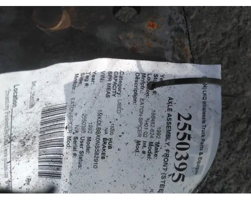 EATON-SPICER E1462W AXLE ASSEMBLY, FRONT (STEER)