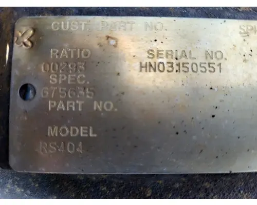 EATON-SPICER RS404R293 DIFFERENTIAL ASSEMBLY REAR REAR