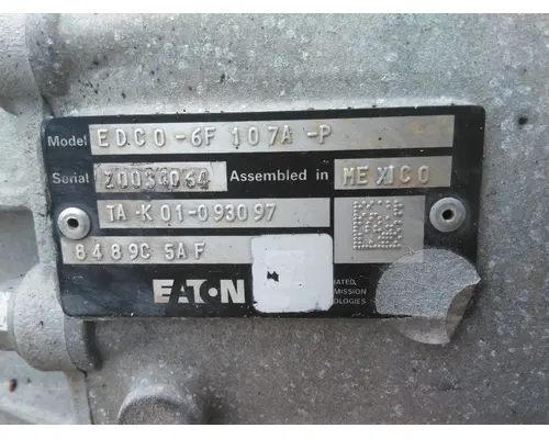 EATON EDCO6F107AP TRANSMISSION ASSEMBLY