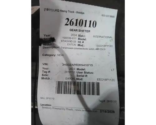 EATON EEO18F112C GEAR SHIFTER