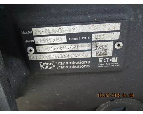 EATON EH8E406AUP TRANSMISSION ASSEMBLY
