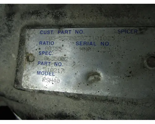 EATON RSH40 Rear End