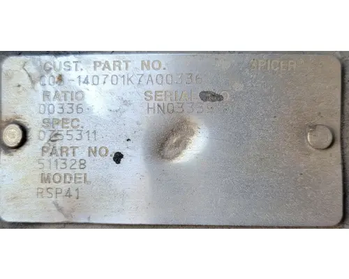 EATON RSP41 Differential Assembly (Rear, Drive)