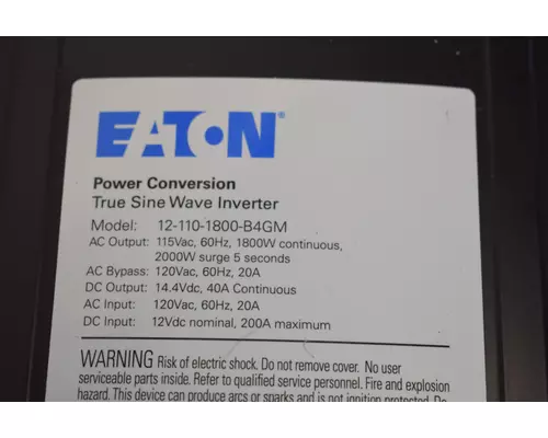 EATON True Sine Wave Inverter Miscellaneous Parts