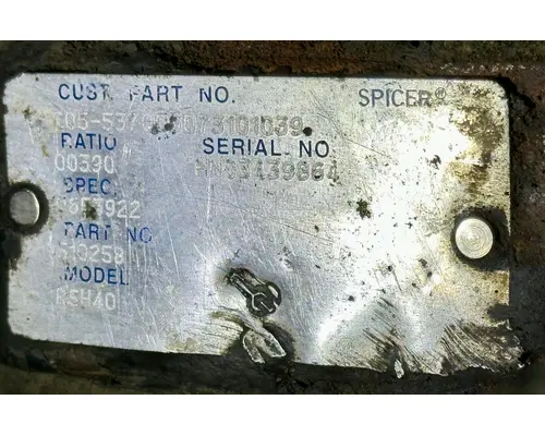 EATON rsh40-3.90 Differential Assembly (Rear, Rear)