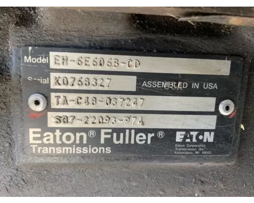 Eaton/Fuller EH-6E606B-CD Transmission Assembly