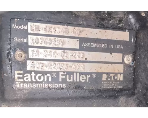 Eaton/Fuller EH-6E606B-CD Transmission Assembly