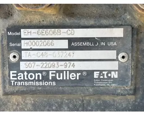 Eaton/Fuller EH-6E606B-CD Transmission Assembly