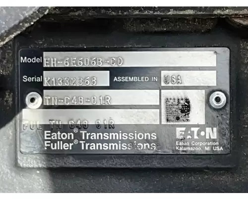 Eaton/Fuller EH-6E606B-CD Transmission Assembly