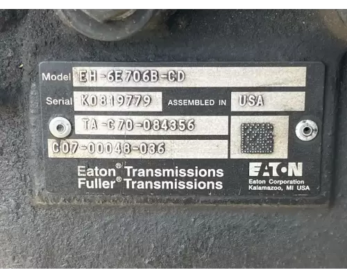 Eaton/Fuller EH-6E706B-CD Transmission Assembly