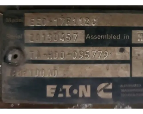 Transmission Assembly Eaton/Fuller EEO-17F112C Complete Recycling Group LLC