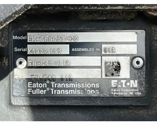 Transmission Assembly Eaton/Fuller EH-6E606B-CD Complete Recycling Group LLC