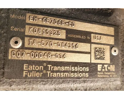 Transmission Assembly Eaton/Fuller EH6E706BCD Geco - Fresno