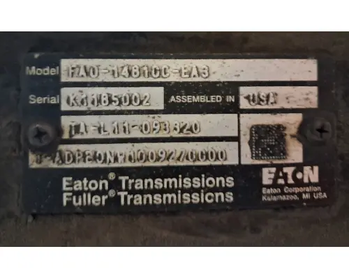 Eaton/Fuller FAO14810CEA3 TransmissionTransaxle Assembly