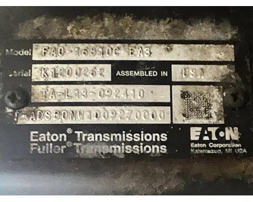 Eaton/Fuller FAO16810CEA3 TransmissionTransaxle Assembly