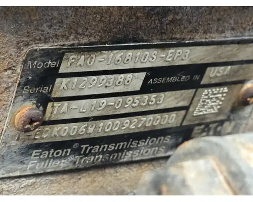 Eaton/Fuller FAO16810SEP3 TransmissionTransaxle Assembly
