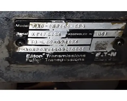 Eaton/Fuller FAO16810SEP3 TransmissionTransaxle Assembly