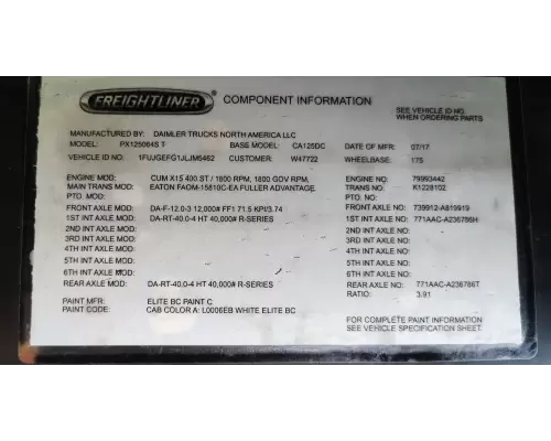 Eaton/Fuller FAOM-15810C EA3 Transmission Assembly