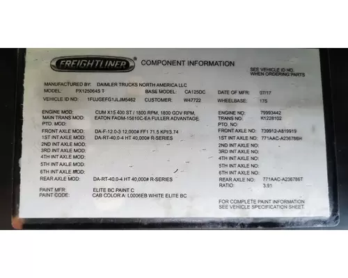 Eaton/Fuller FAOM-15810C EA3 TransmissionTransaxle Assembly