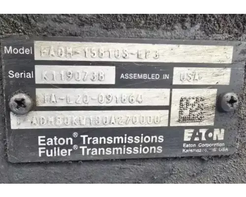 Eaton/Fuller FAOM-15810S-EP3 Transmission Assembly
