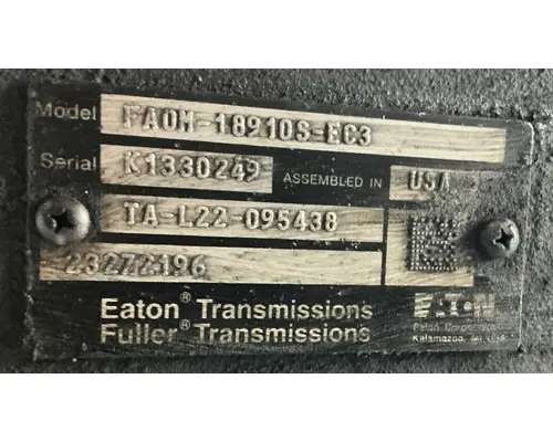 Eaton/Fuller FAOM14810SEC3 TransmissionTransaxle Assembly