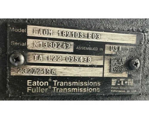 Eaton/Fuller FAOM14810SEC3 TransmissionTransaxle Assembly