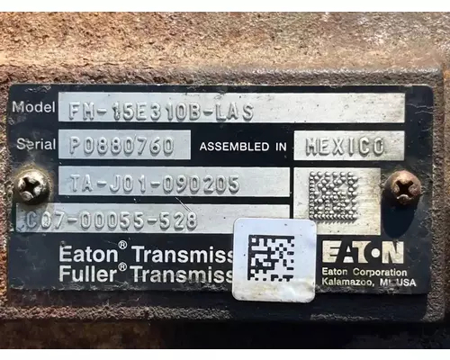 Eaton/Fuller FM15E310B LAS Transmission Assembly