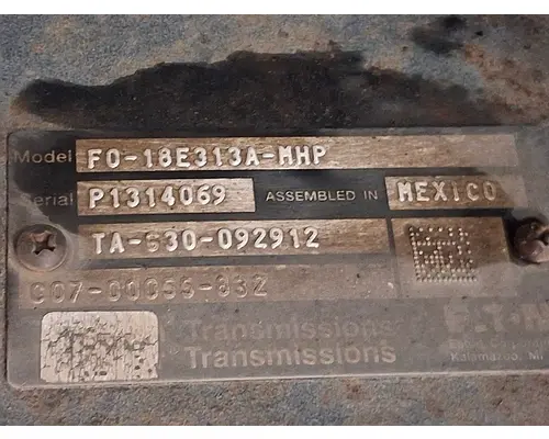 Eaton/Fuller FO18E313AMHP TransmissionTransaxle Assembly