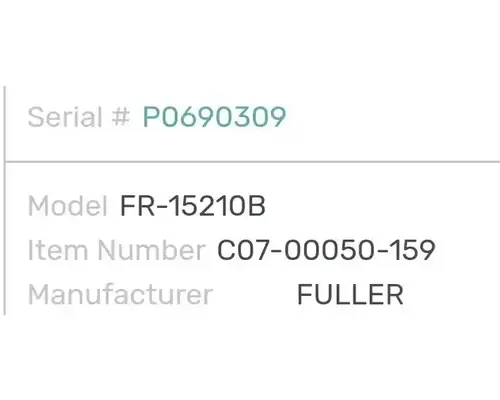 Eaton/Fuller FR15210B Transmission Assembly