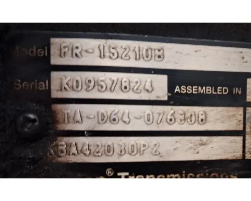 Eaton/Fuller FR15210B TransmissionTransaxle Assembly
