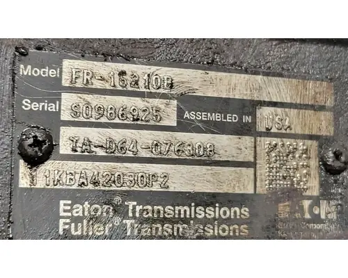 Eaton/Fuller FR15210B TransmissionTransaxle Assembly