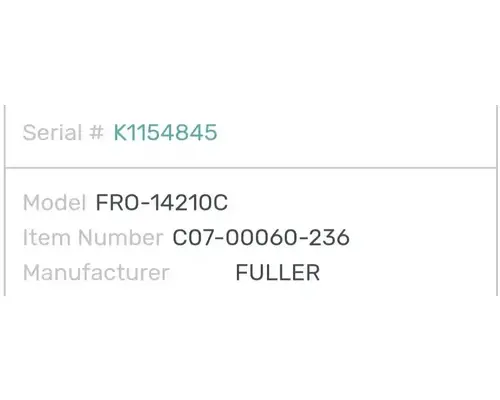 Eaton/Fuller FRO14210C Transmission Assembly