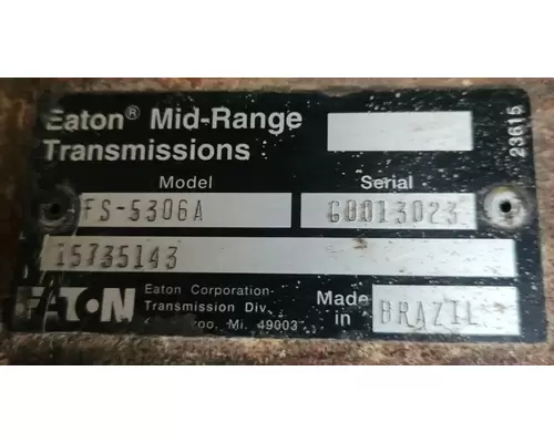 Eaton/Fuller FS5306A Transmission Assembly