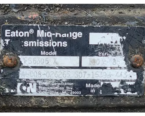 Eaton/Fuller FS6306X Transmission Assembly