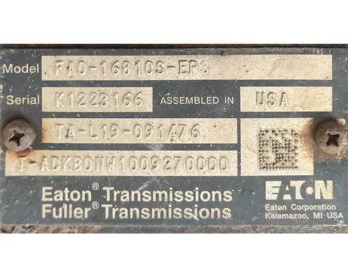 Transmission Assembly EATON/FULLER FAO-16810S-EP3 American Truck Salvage