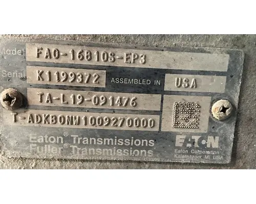 Transmission Assembly Eaton/Fuller FAO16810SEP3 Geco - Fresno