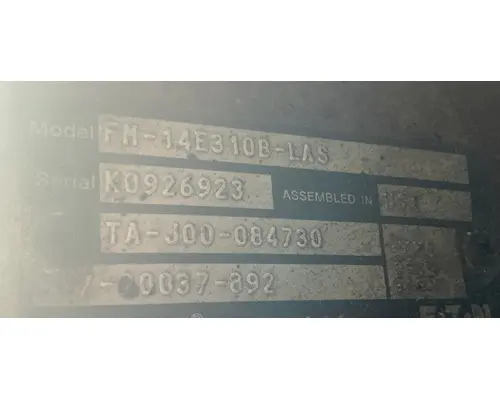 Transmission Assembly Eaton/Fuller FM14E310BLAS Geco - Fresno