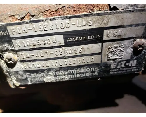 Transmission Assembly EATON/FULLER FOM-15E310C-LAS High Mountain Horsepower