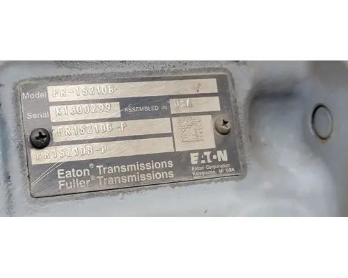 Transmission Assembly Eaton/Fuller FR15210B Geco - Dinuba