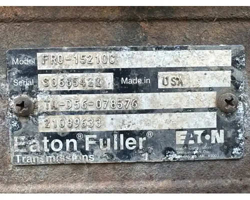 Transmission Assembly Eaton/Fuller FRO15210C Complete Recycling Group LLC