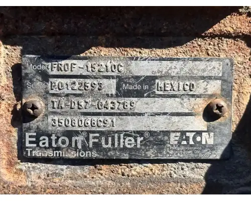 Transmission Assembly Eaton/Fuller FROF15210C Complete Recycling Group LLC