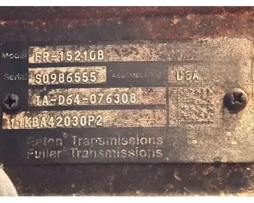 Transmission Assembly Eaton/Fuller FROF15210C Complete Recycling Group LLC